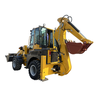 TOPONE engins de terrassement mini tracteur tractopelle remorquable TBL30-25 4WD tracteur chargeur frontal prix bon marché
