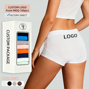 Calzoncillos Tipo Boyshort de Algodón <span class=keywords><strong>Anti</strong></span>-<span class=keywords><strong>rozaduras</strong></span> para Piel Sensible, Ropa Interior Suave y Transpirable con Personalización de Bajo Pedido Mínimo - Product Image 1
