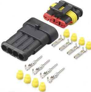 QVP Serie Automotive Connector Auto Waterdichte Mannelijke en Vrouwelijke 1 2 3 4 5 6-pins Terminals met Messing Contacten en Nylon Behuizing - Product Image 3