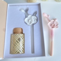 Ensembles de diffuseurs de fleurs en plâtre entièrement personnalisés, cadeaux, décoration intérieure, aromathérapie sans feu, ensembles de désodorisants d'air pour la maison