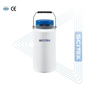 Réservoir d'azote liquide de laboratoire SCITEK série B avec structure en aluminium durable, conception d'isolation sous vide, conception à petite ouverture - Product Image 1