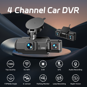 360 Độ Toàn Cảnh Car DVR 3-Inch Màn Hình 4 Kênh FHD 2K Video <span class=keywords><strong>Recorder</strong></span> 170 Độ Dash Cam 5G Wifi GPS Tầm Nhìn Ban Đêm - Product Image 2