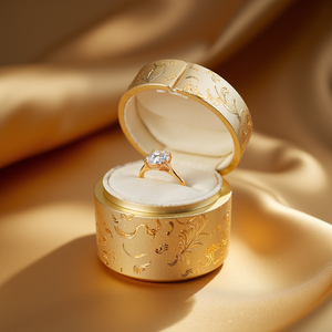 Caja de anillo de lujo Premium, personalizable, papel Kraft, caja cilíndrica de papel ecológica reciclable popular, precio de fábrica de China - Product Image 2