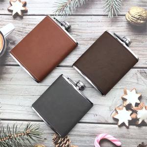 Laserable Cuir Sublimation Blanc 7oz En Vrac <span class=keywords><strong>Prix</strong></span> En Acier Inoxydable Moderne Hip <span class=keywords><strong>Flask</strong></span> pour <span class=keywords><strong>Whisky</strong></span> - Product Image 3