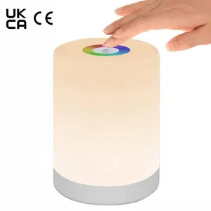 Instahot — applique murale LED tactile en silicone, design nordique moderne, avec interrupteur tactile, USB, luminaire décoratif d'intérieur, idéal pour une table de chevet, 15W