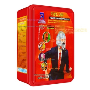 Masker Pemadam Kebakaran Bersertifikat 3C Tahan <span class=keywords><strong>Gas</strong></span> Tahan Asap Tahan Api untuk Rumah Tangga, Penginapan, Hotel, Sekolah, Supermarket, Respirator Kebakaran - Product Image 5