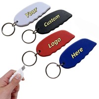 Mini-couteau découseur de colis en plastique personnalisé avec logo, ouvre-lettre porte-clés, couteau de découpe portable en gros avec porte-clés, idéal pour les cadeaux