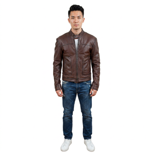 Nouvelle veste en cuir d'hiver pour hommes - Doublure épaisse - Prête pour le froid - Streetwear moderne - Vestes en cuir pour hommes - Product Image 6