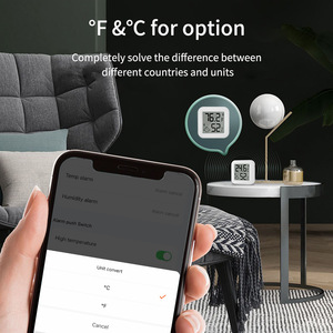 Smart Home Temperature Humidity Sensor TFT Display Wi-Fi Connected For Bedroom Living Room Basement Wine Cellar - Product Image 4
