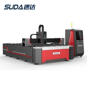 Máquina de corte por láser de fibra SUDA 3000W 6000W CNC para acero y aluminio