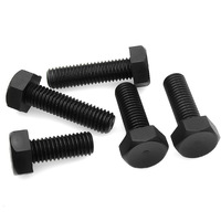 Vis hexagonales externes en nylon noir de haute qualité, fabriquées en Chine, grade A2-70, M4-M10