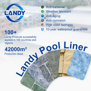 Liner de <span class=keywords><strong>piscine</strong></span> renforcé en <span class=keywords><strong>PVC</strong></span> LANDY, résistant aux UV, anti-poussière, pour enfants, épaisseur 1,5 mm, antibactérien 99,90 % pour piscines - Product Image 2