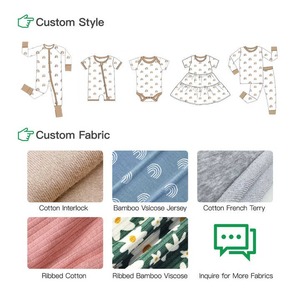 Pijamas con cremallera <span class=keywords><strong>de</strong></span> bambú orgánico, <span class=keywords><strong>de</strong></span> bebé con estampado <span class=keywords><strong>de</strong></span> arcoíris peleles, traje <span class=keywords><strong>de</strong></span> dormir con cremallera, Mono para recién nacido, ropa para bebé - Product Image 5