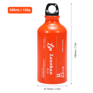 500ml essence carburant bouteille essence kérosène alcool liquide gaz réservoir carburant stockage bouteille <span class=keywords><strong>pour</strong></span> Camping en plein air multi mazout poêle - Product Image 2