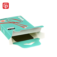 Boîte d'emballage rigide imprimée personnalisée pour accessoires de téléphone portable avec des matériaux recyclés Forme personnalisée et emballage plat