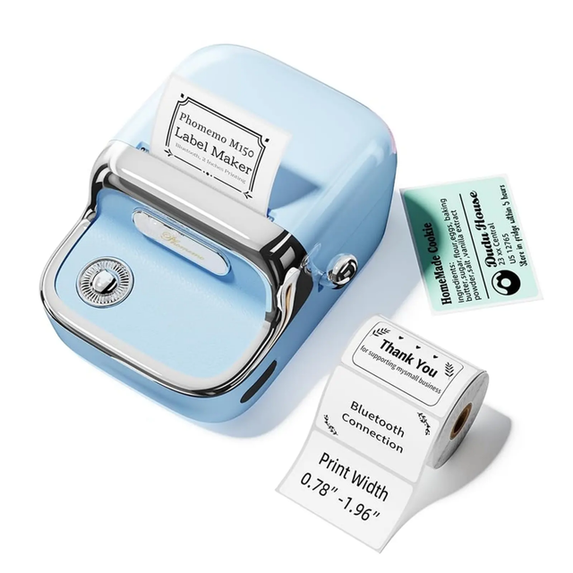 Phomemo M150 Inkless Label Maker Machine Thermal Label Printer Mini Portable Thermal Printer
