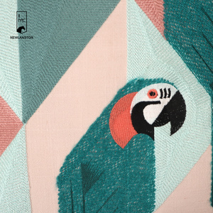 Gối Thêu Hình Vẹt Động Vật Vỏ Gối Ném Màu Chắp Vá Trang Trí Nhà Cửa - Product Image 3