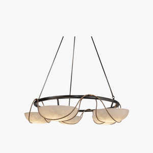 Lustre Jia Wenjun avec abat-jour en verre, lumière LED 220V pour salon, restaurant, hôtel, lampe de plafond - Product Image 3