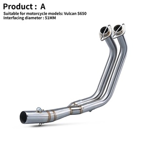 Tubo de Escape Delantero Modificado Leo TOC con Silenciador DB Killer de Acero Inoxidable para Kawasaki Vulcan S650 650s <span class=keywords><strong>650</strong></span> S VN650 Pit Bike Nuevo - Product Image 5