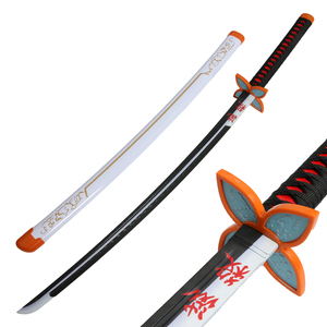 Espada de plástico de una pieza de 101 cm de Demon Slayer: <span class=keywords><strong>Kimetsu</strong></span> <span class=keywords><strong>No</strong></span> <span class=keywords><strong>Yaiba</strong></span>, accesorio de cosplay indeformable de Jiro Kiriko y esposa de Zenitsu, 0.55 kg - Product Image 2