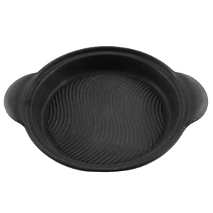 Poêle en <span class=keywords><strong>fonte</strong></span> émaillée avec surface ondulée, deux poignées, idéale pour griller, servir, <span class=keywords><strong>nettoyage</strong></span> facile - Product Image 3