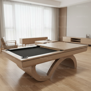 Mesa de <span class=keywords><strong>Billar</strong></span> Interior de Lujo Superior, Estilo Clásico Moderno Personalizado, Mesa de <span class=keywords><strong>Billar</strong></span> de Alta Calidad de 8 pies con Tablero de <span class=keywords><strong>Ping</strong></span> <span class=keywords><strong>Pong</strong></span> - Product Image 2