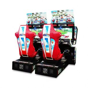 Jeux vidéo d'arcade de course automobile d'intérieur à monnayeur, prix usine, avec garantie d'un an - Product Image 1