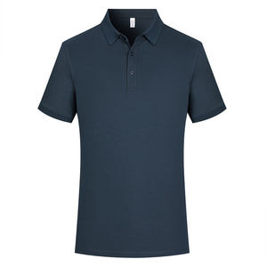 Men's Light Green Cotton Polo Shirt Solid Color Short Sleeve Workwear Daily Wear - Product Image 3