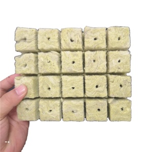 Vendite calde di lana di roccia idroponica lastra di parete di roccia agricola quadrata per la casa e il giardino di semina - Product Image 4