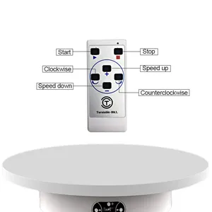 Tocadiscos BKL, mesa giratoria eléctrica con Control remoto y velocidad ajustable, para visualización de productos de fotografía, 30cm, 360