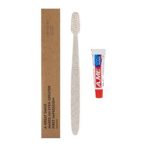 Kit de voyage économique pour hôtel, brosse à dents jetable avec mini-kit de dentifrice - Product Image 1