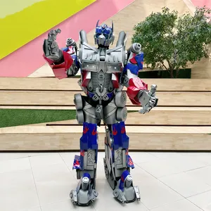 Nieuw Aankomen Eva Hoge Kwaliteit Hot Sale Aantrekkelijke Realistische Gele Robot Kostuum Performance Cosplay Robot Led Kostuum