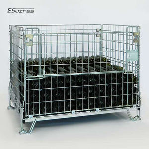 <span class=keywords><strong>Cage</strong></span> pliable pour le stockage de bouteilles de Bordeaux, capacité de 800 kg, placage brillant en zinc-chrome - Product Image 1