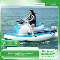Bateau gonflable électrique pliable en PVC, construction renforcée, compatible avec hélice électrique
