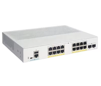 Switch Cisco C1300-16FP-2G Empresarial de 1U para Montaje en Rack con 4 Puertos SFP+ de 10G y Acceso PoE