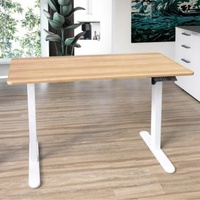 Cadre de bureau électrique professionnel convertible assis-debout, hauteur réglable, design intelligent, moderne, en fer, à moteur unique
