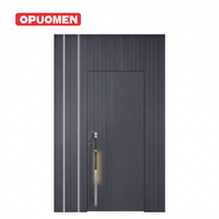 Porte d'entrée blindée en aluminium moulé de style européen, coupe-feu, design moderne pour villa, appartement, extérieur, cuisine, salle de sport