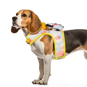 MIDEPET Pet Product Supplier Minimalist Custom Designer Print Comfortable Dog Backpack Vest Harness For Dogs
