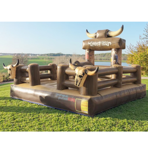 Venta al por mayor inflable <span class=keywords><strong>Rodeo</strong></span> montando toro mecánico fabricantes precio adultos loco paseo máquina caja de control toro mecánico juego - Product Image 1