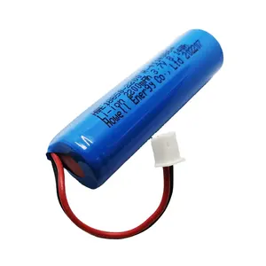 BIS approved 18650 3.7V rechargeable 1800mah 2000mah 2200mah 2600mah LED Battery for LED emergency bulb