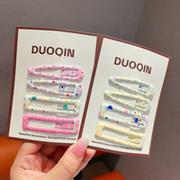 Barrettes coréennes colorées style INS pour cheveux, pinces latérales colorées, accessoires mignons pour filles, enfants et femmes, barrettes pour mèches rebelles