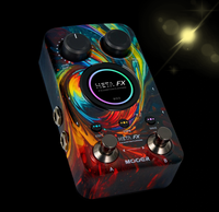 MOOER META FX Processeur multi-effets pour guitare électrique et basse, avec fonctions Delay/Reverb et plateforme de chargement de modèles
