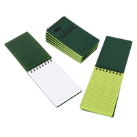 Carnet à spirales personnalisé, mini, imperméable, couverture rigide, style anime, 3x5, pour étudiants