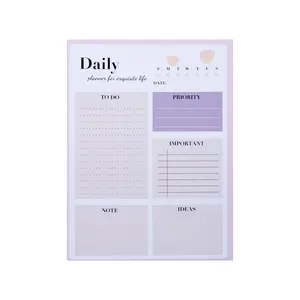 Commercio all'ingrosso personalizzare Logo settimanale Planner giornaliero nuovo Design per fare la lista blocco note carta Memo Pad stampa personalizzata per la scuola e l'ufficio