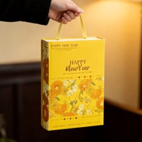 Boîte cadeau magnétique rectangulaire en carton de luxe de style rétro en forme de livre pour l'emballage de pâtisseries au jaune d'œuf, de bonbons, de chocolat et de biscuits