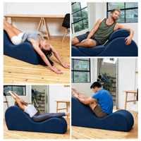 Ensemble de canapé de sol modulaire Yoga Lounge Chair, mousse haute densité 30D, fauteuil inclinable zéro gravité, canapé de sol pour jeux vidéo