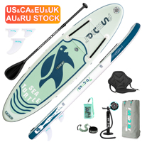 FUNWATER Dropshipping OEM Grosir Papan Dayung Tiup Berkualitas Tinggi Papan Selancar Paddle Board SUP