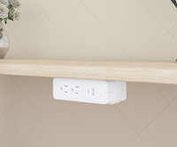 Prise murale moderne OMNI avec charge USB-C et protection contre les surtensions pour utilisation sur bureau