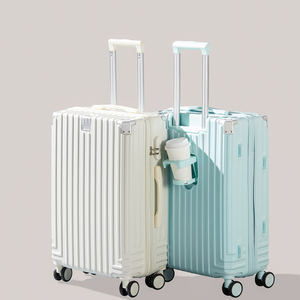 2025 nouveau modèle de bagages bon marché et multifonctionnels 20 pouces <span class=keywords><strong>valise</strong></span> personnalisée avec <span class=keywords><strong>porte</strong></span>-gobelet - Product Image 1