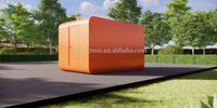 Préfabriqué Portable 20 pieds 40 pieds Personnalisé Apple Cabine Pod Capsule Vert Conteneur Maison De Luxe Petite Villa Hôtel Bureau Magasin
